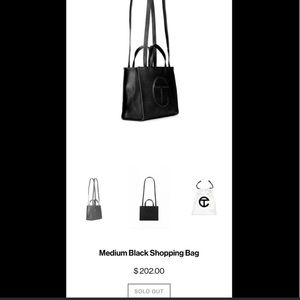 Medium Telfar Black Bag BRAND NEW
